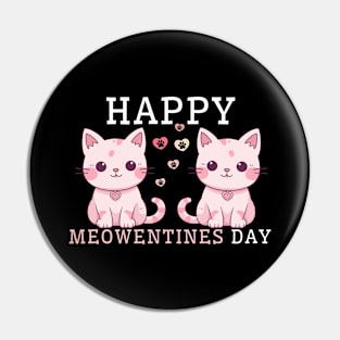 Happy Meowentines Day Pin