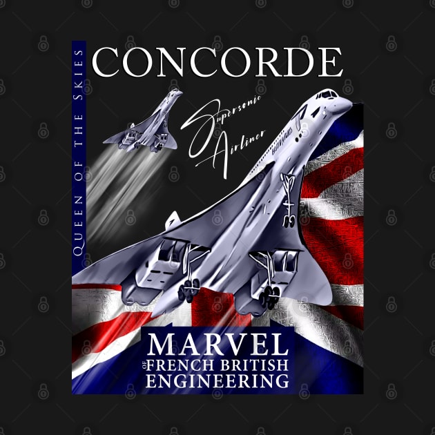Concorde Supersonic Legendary Aircraft by aeroloversclothing