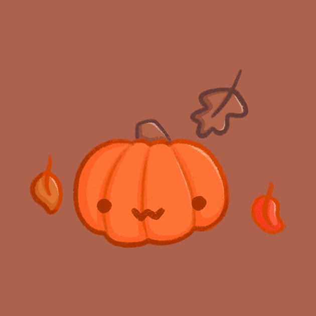 Super Cute Autumn Pumpkin - Kawaii Pumpkin by perdita00