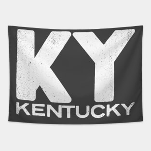 KY Kentucky State Vintage Typography Tapestry