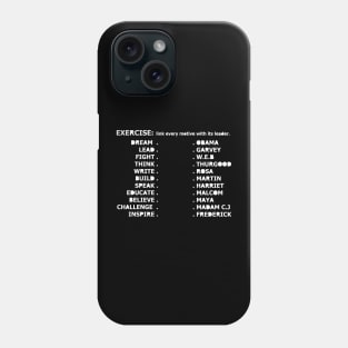 black americans exercise Phone Case