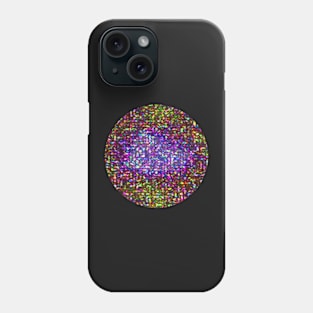 Abstract Fractal Purple Red Yellow Green Marbled Pattern Phone Case