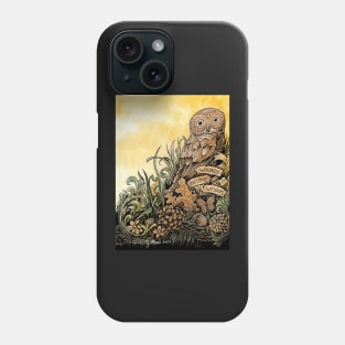 Epic Pygmy Owl says Wounds Become Wisdom Phone Case