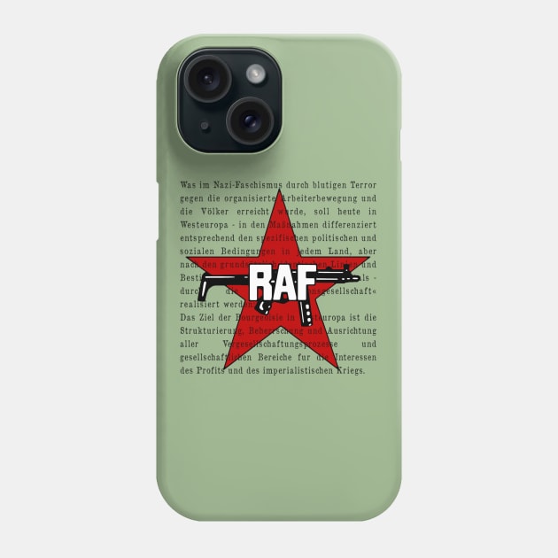 Red Army Faction Star and Quote Phone Case by Pr0metheus