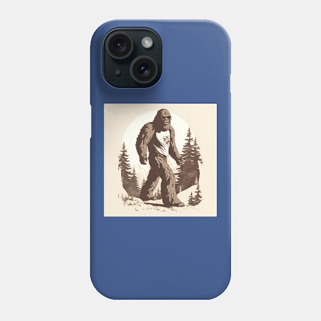 Dope Sasquatch in Nature Phone Case by Grassroots Green