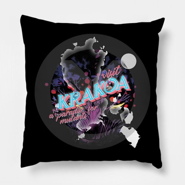 Visit krakoa paradise for mutants poster Pillow by Afire