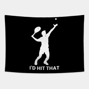 funny tennis Tapestry