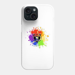 Bear Paint Splash Phone Case