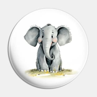 Cute Baby Elephant Pin