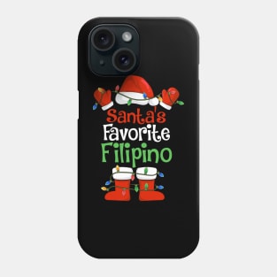 Santa's Favorite Filipino Funny Christmas Pajamas Phone Case