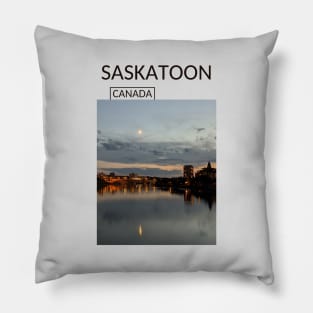 Saskatoon Saskatchewan Canada Panoramic View Skyline Cityscape Gift for Canadian Canada Day Present Souvenir T-shirt Hoodie Apparel Mug Notebook Tote Pillow Sticker Magnet Pillow