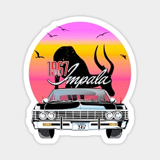 67 Classic Muscle Car Tee Vintage Retro Vehicle Magnet