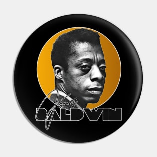 Retro James Baldwin Gold Tribute Pin