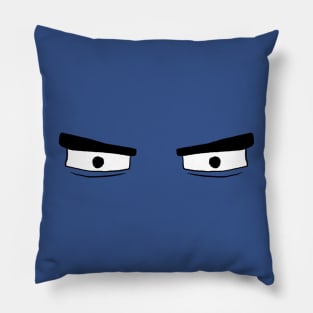 Cartoon Eyes - Grouchy Face Pillow