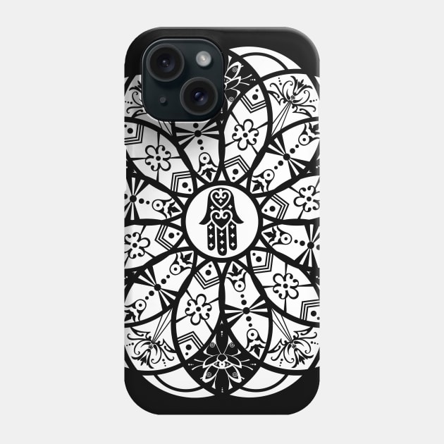 Hamsa Mandala Phone Case by MellowGroove