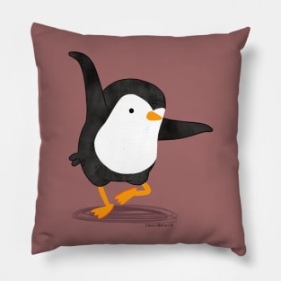 Dancing Penguin 1 Pillow