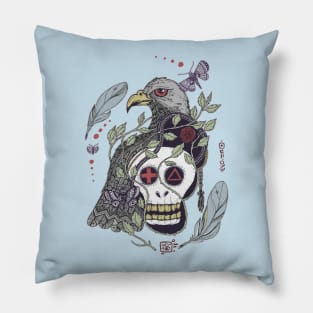 (Im)mortality Bird Color Pillow