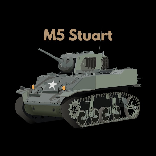 M3/M5 Stuart American WW2 Tank by NorseTech