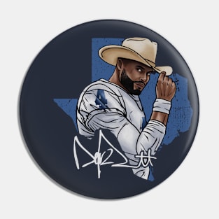 Dak Prescott Dallas Cowboy Nod Pin