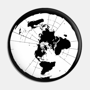 Flat Earth Map, Truth seeker, Printed Truth Gift Idea! Pin