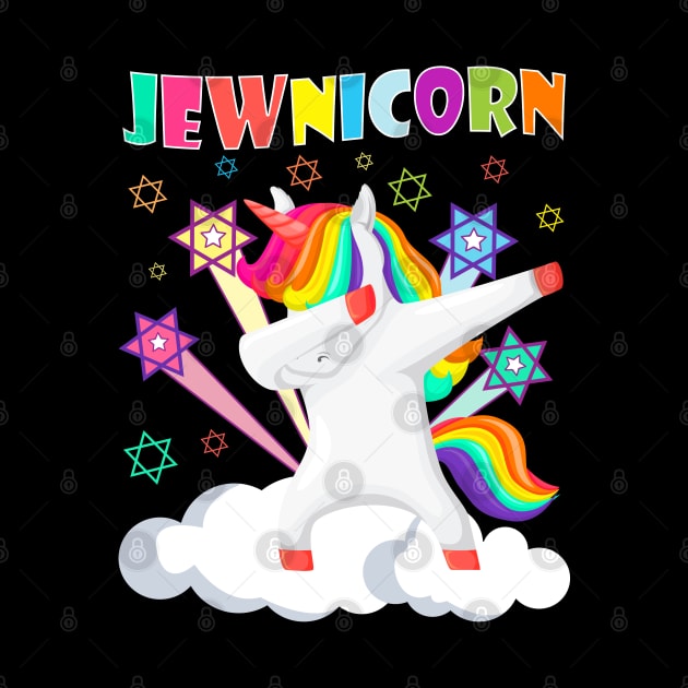 Jewnicorn Dabbing Unicorn Jewish Jew Rosh Hashanah by wonderws