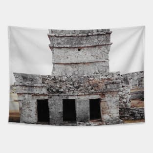 Tulum Mexico Pyramid Tapestry