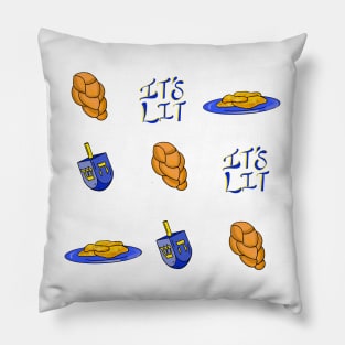 Hanukkah Pattern Pillow