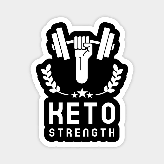 Keto Strength Ketogenic Diet Magnet by OldCamp