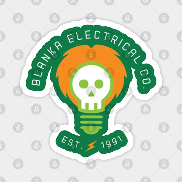 Blanka Electrical Co. Magnet by Snomad_Designs