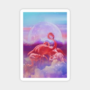 A dream about flamingos Magnet