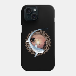 Thresher Shark Polynesian Design Phone Case