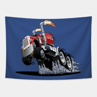 Cartoon truck Tapestry