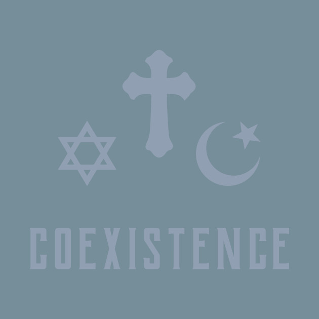 Disover Religion coexistence tolerance youth christianity islam - Religion Tolerance - T-Shirt