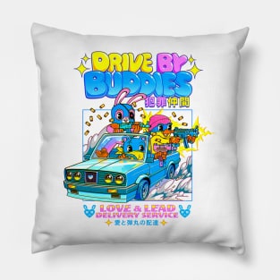 Drive by Buddies Pillow