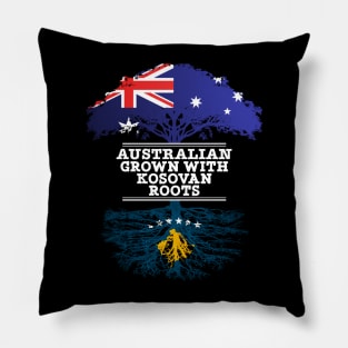 Australian Grown With Kosovan Roots - Gift for Kosovan With Roots From Kosovo Pillow