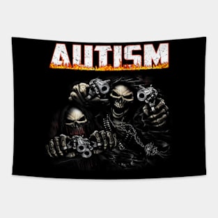 Autism Skeleton Tapestry