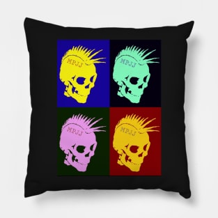 MPJJ Punk Skull Mohawk Pillow