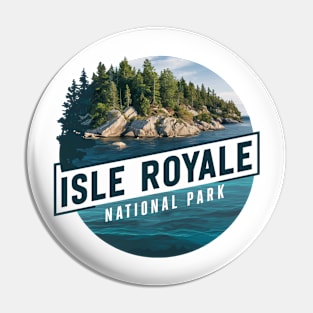 Beautiful Isle Royale National Park Pin