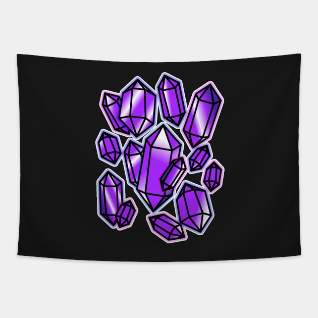 Amethyst Quartz Tapestry by Joselitoq