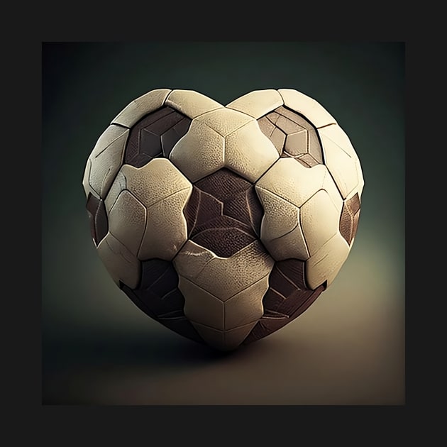 Soccer heart ball by LustraOneOne