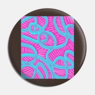 Neon Swirls Pin