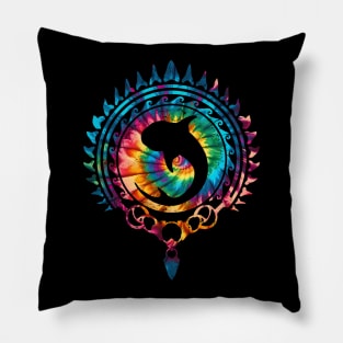 Whale shark Rainbow Tie Dye Pattern Pillow