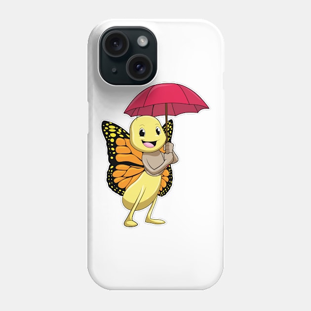 Butterfly with Umbrella Phone Case by Markus Schnabel