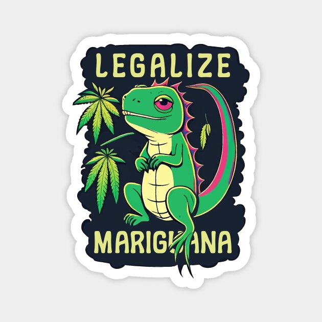 Legalize Mariguana Magnet by Oh My Pun