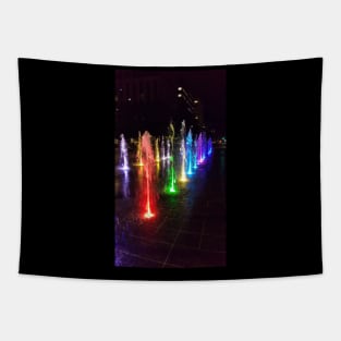 Rainbow Lights at Night Tapestry