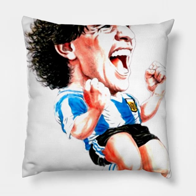 Rip Diego Maradona Pillow by GEULISPISAN