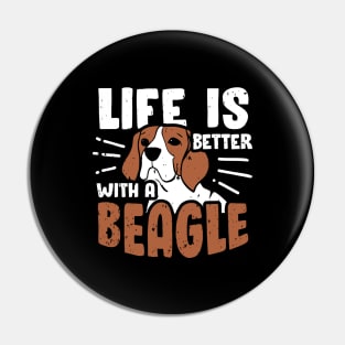 Beagle Dog Lover Mom Dad Gift Pin