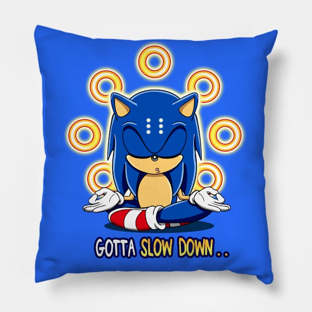 Gotta Slow Down Pillow by dapessi