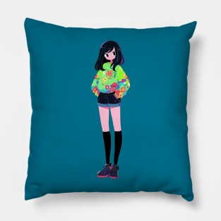 Cute girl isekai anime loona Pillow