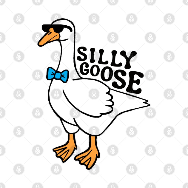 Silly Goose Wearing Sunglasses by Downtown Rose